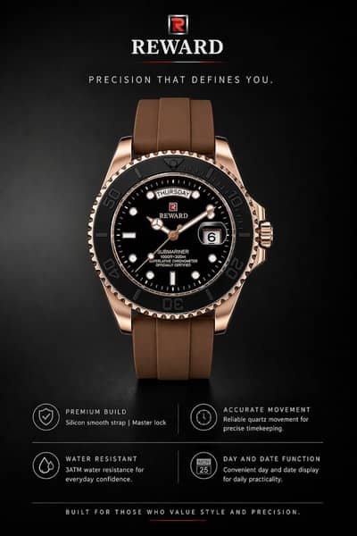  REWARD STRAP WATCHES FOR MEN 