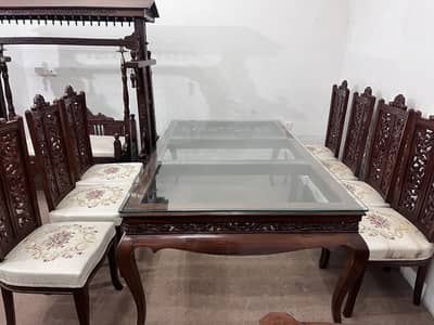 Top class dinning set self customised high glass polish