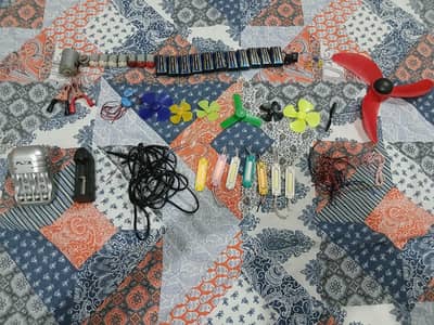 "DIY Battery-Powered Fan and LED Light Project"
