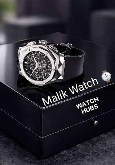 stylist men's watch ⌚ with fragramt belt black color watch