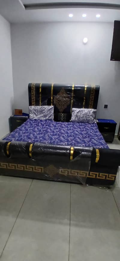 Brand New 2 Beds with 2 Matress +side table  and sofa set 6 seater