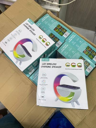 LED Wireless charging speaker