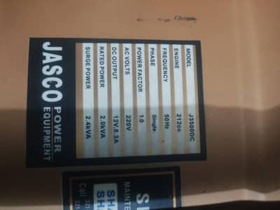 jasco generator for urgent sale