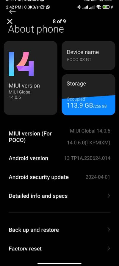 Xiaomi POCO X3 GT