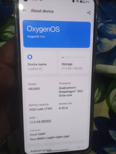 One Plus 8T 12/255