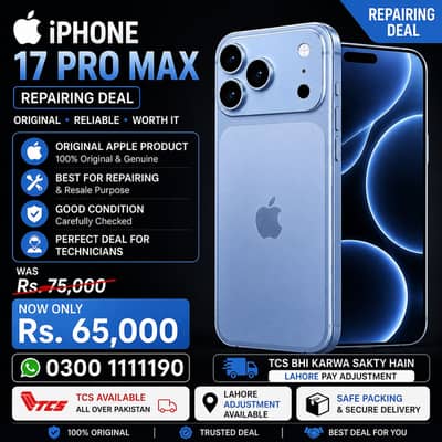 Apple iPhone 17 Pro Max 17 pro 17 air parts original parts required