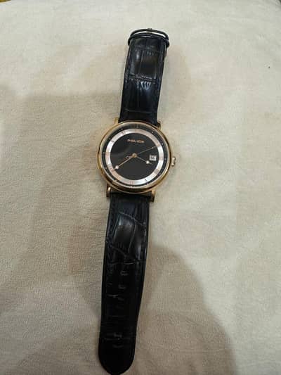 original POLICE PL15438J GOLD CASE WATCH