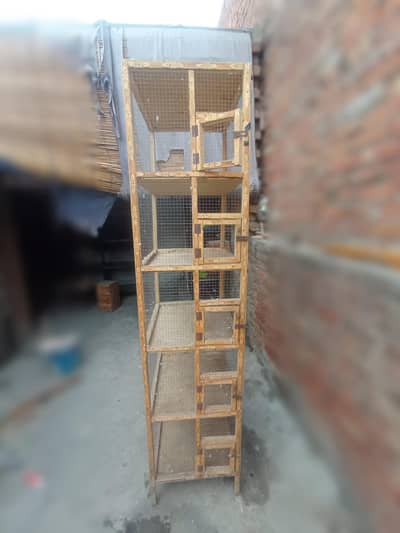 wooden cage