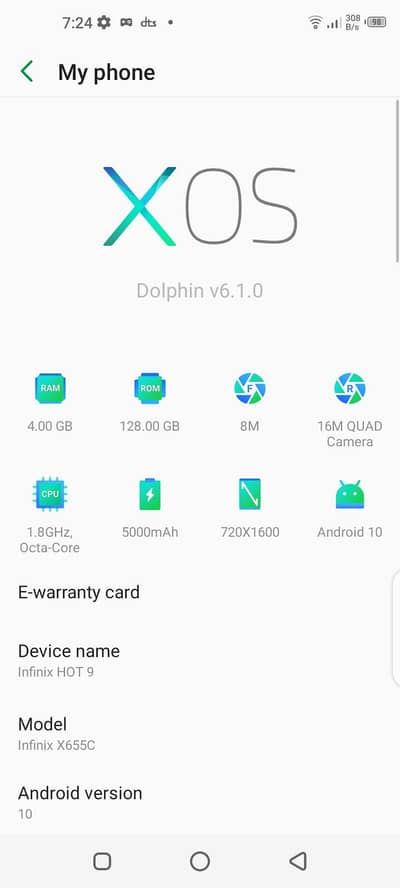 Infinix Hot 9 4.128 ha