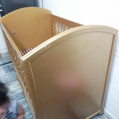 Baby cot with new Mattress, Wooden Baby Bed, kids furniture ,