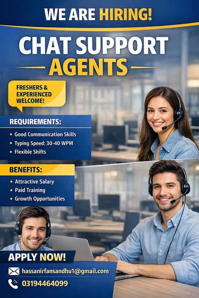 Chat Support Agent Required US Campaign