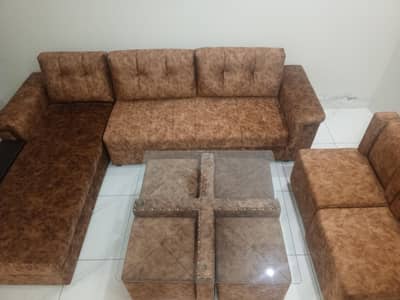 L shaped sofa set