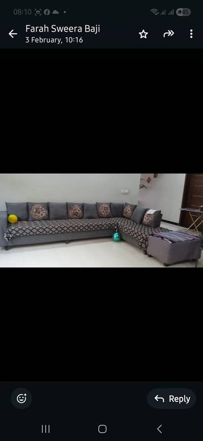 used L shape sofa