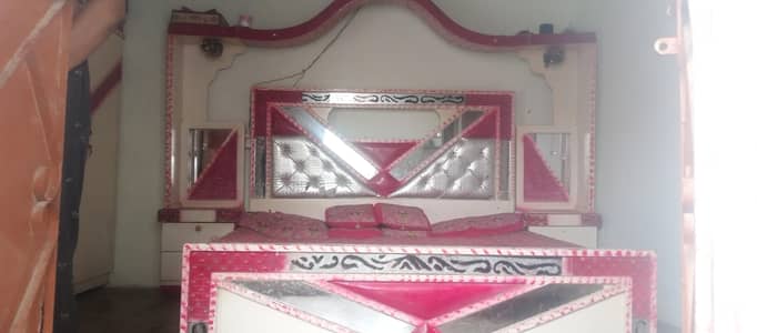 fancy king size deco bed set  with dressing