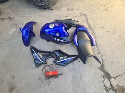 Ybr 125 tanki tappay shroud seat mudguard light cowl