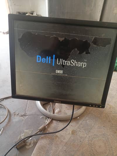 17 Inches Dell LCD Black And Gray Color