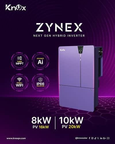 Inverter 8kw knox | Zynex inverter ip66 | Hybird inverter knox