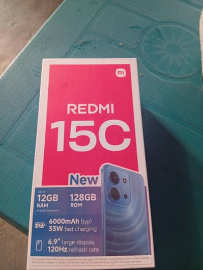 Redmi 15c for sale 10/10 condition 6+6 ram 128 rom