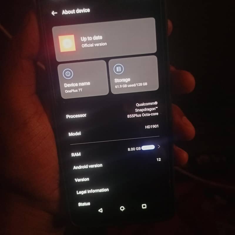 One Plus 7T single sim 4