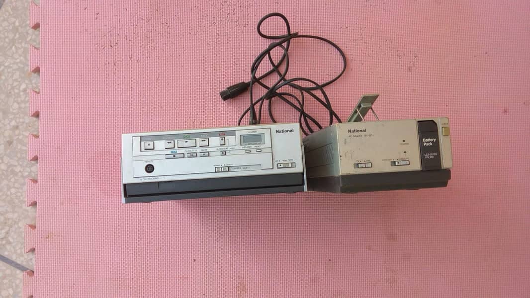 video camera with portable VCR 9