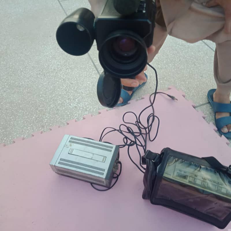 video camera with portable VCR 10
