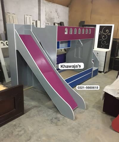 Bunk Bed 3 in 1 ( khawaja’s interior Fix price