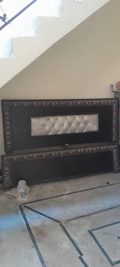 Complete  Bedroom Furniture Set (Bed Set + Showcase + Dressing)