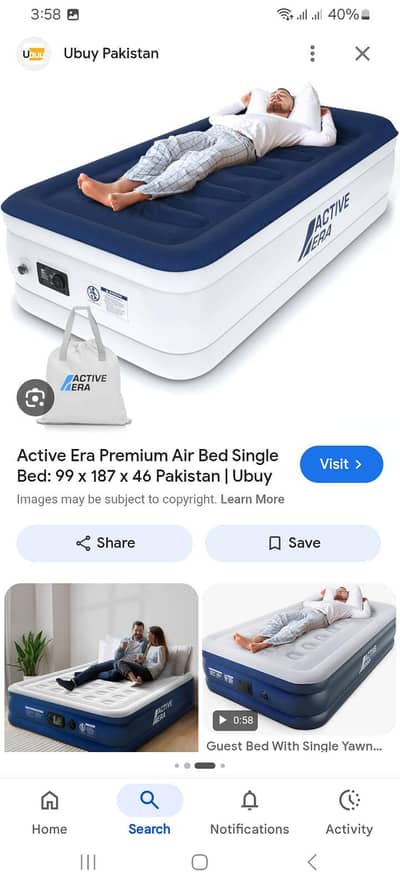 air bed single