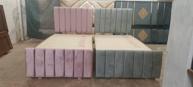 Bed - Single bed - Poshish bed - Luxury bed - wooden bed - bed set