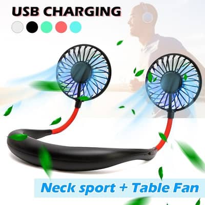 Neck Fan - Rechargeable & 3 Speed Modes