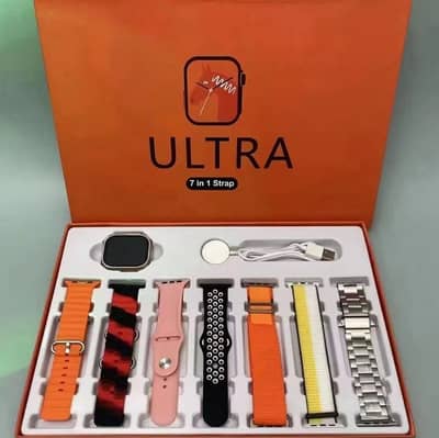 7-in-1 Smart Watch with 7 Color Silicone Bands