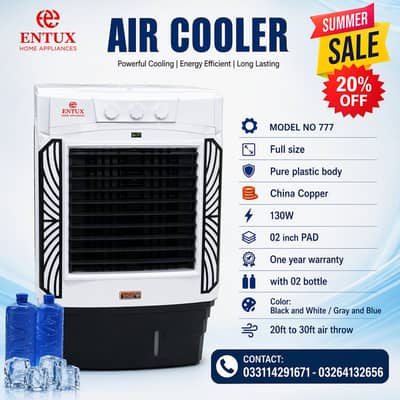 Room cooler / air cooler all models available with 2 ice bottles