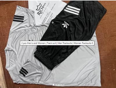 2 Pcs Men's Micro Printed Track Suit