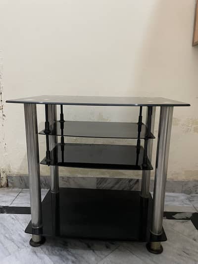 Office Table black colour totally glass