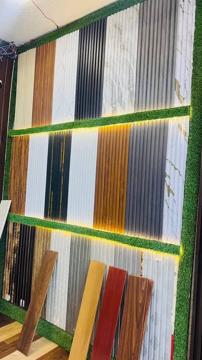 PVC wall panel-Media wall-Pvc wallpaper-Pvc ceiling-Wpc Fluted panel