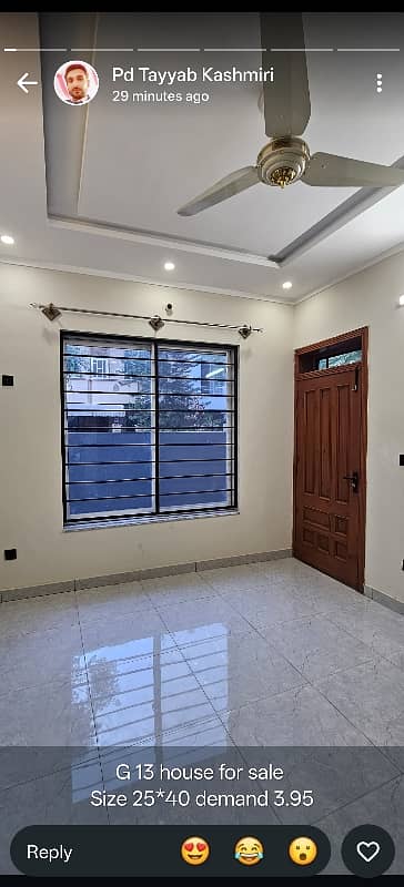35x70 10 Marla Upper Portion Prime Location for rent in G-13