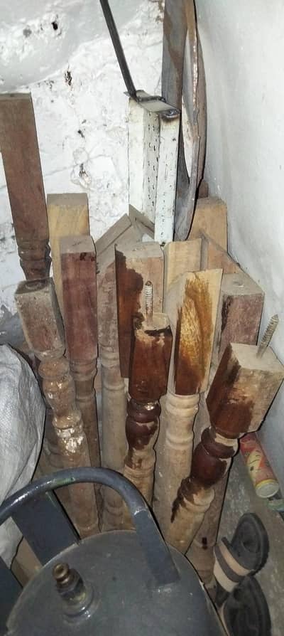 wood stairs grill