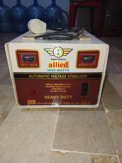 3000 WATTS AUTOMATIC VOLTAGE STABILIZER