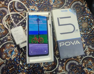 Tecno Pova 5 Pro with box charger
