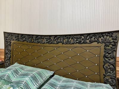 Bed with side tables