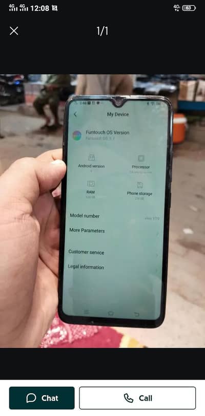 Vivo Y17 8/256 03007213922 call msg
