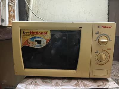 Used Super National Microwave Oven - Good Working Condition
