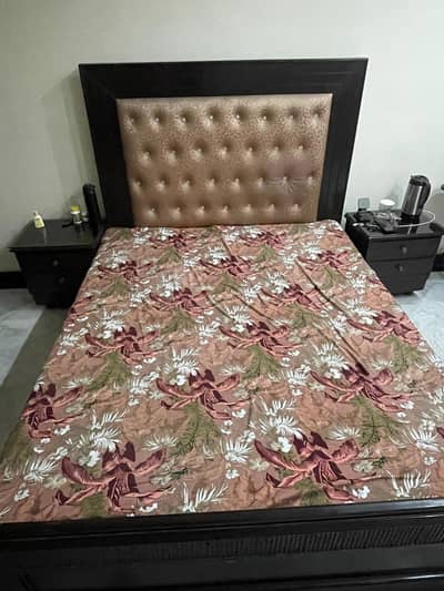 Double Bed with Mattress for Sale