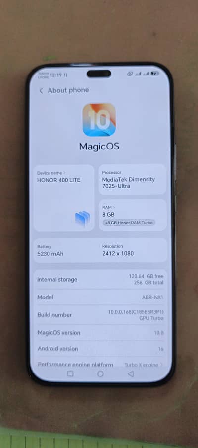 HONOR 400LITE 8+8 /256 Non PTA
