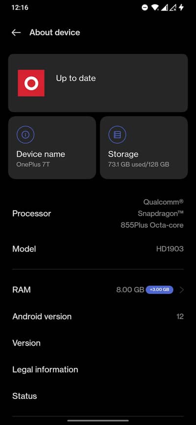 OnePlus 7t for sale