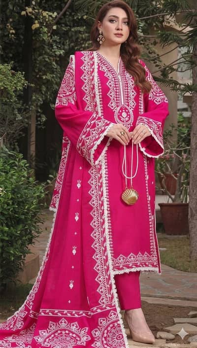 AVAILABLE IN EMBROIDERY 3PC  lawn COLLECTION* 03017186072
