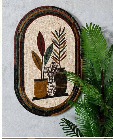 Handmade Marble Mosaic Wall Art