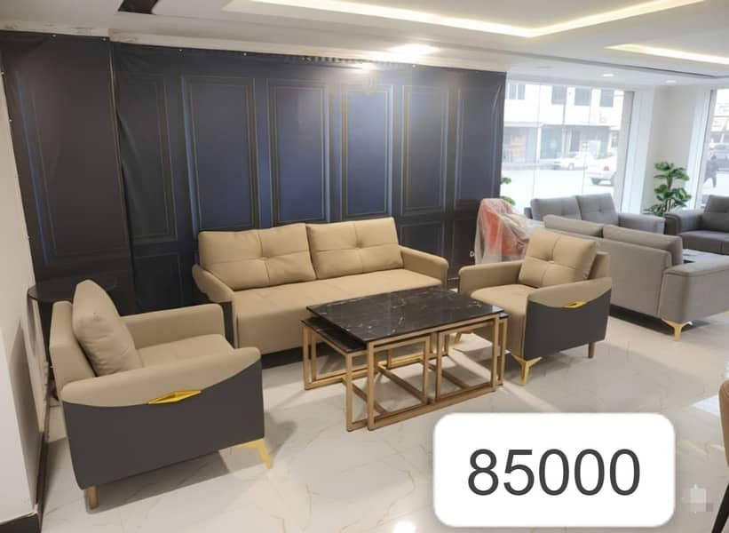 Five seater sofa set-Six seater sofa-Leather sofa-Imported sofa- Sofa 8
