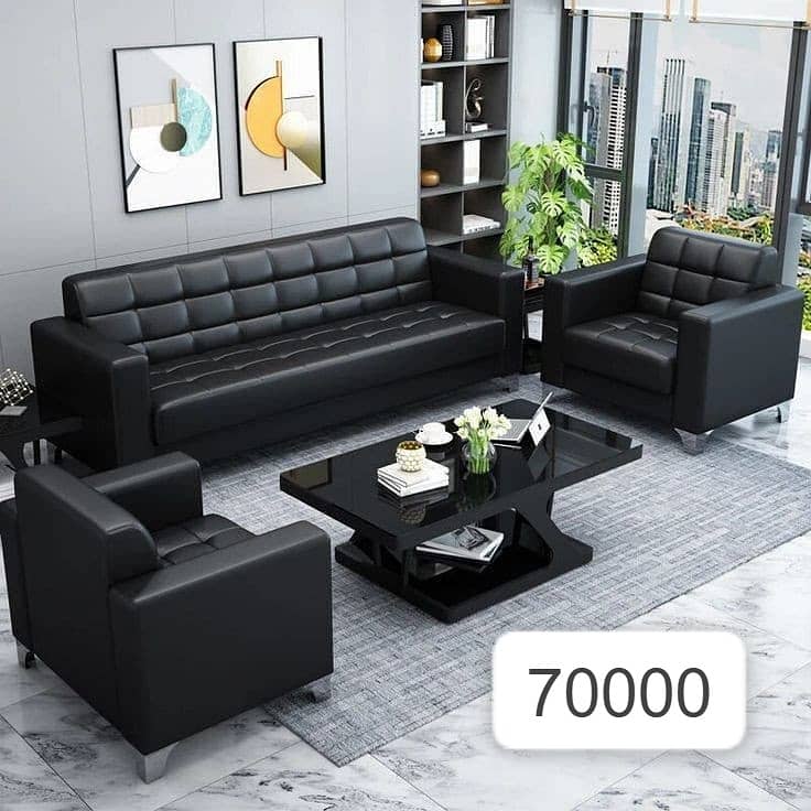 Five seater sofa set-Six seater sofa-Leather sofa-Imported sofa- Sofa 10