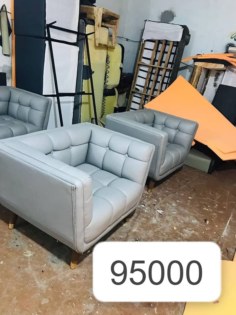 Five seater sofa set-Six seater sofa-Leather sofa-Imported sofa- Sofa 16